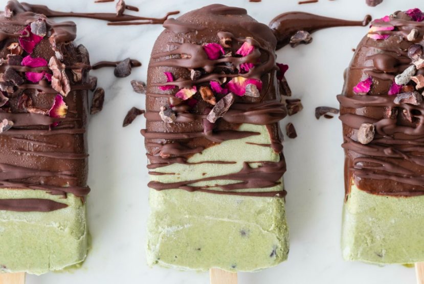 Recipe: Mint Chocolate Chip Protein Popsicles
